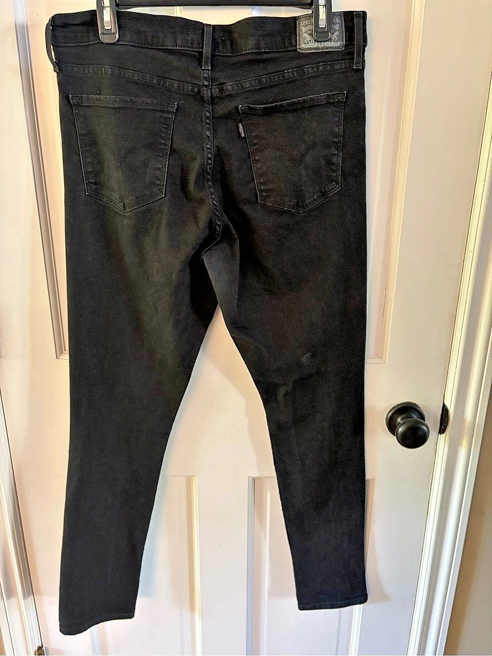 Women’s Seven For All Mankind 31" Shaping Skinny Black Skinny Jeans Waist 32 Lik